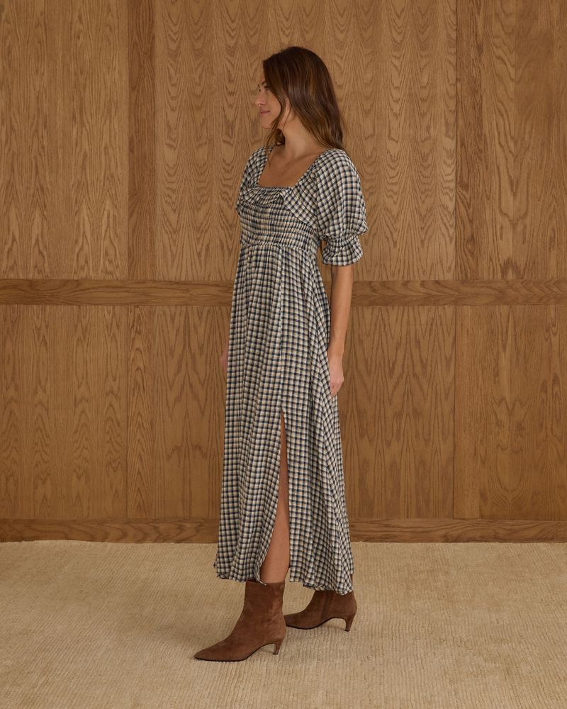 Birdie Dress in Navy Check by Rylee + Cru
