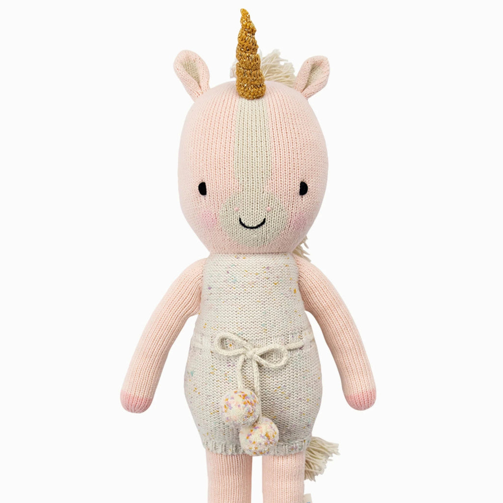 Pink unicorn stuffy .
