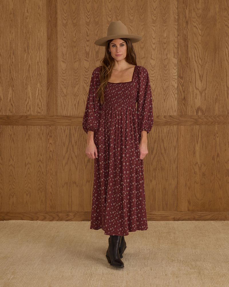 Della Dress in Harvest Berry by Rylee + Cru