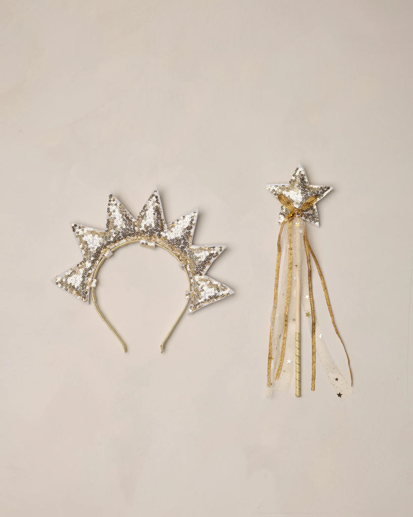 Sun Crown + Wand in Gold by Noralee