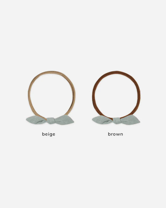 Little Knot Headband in Steel Blue by Quincy Mae