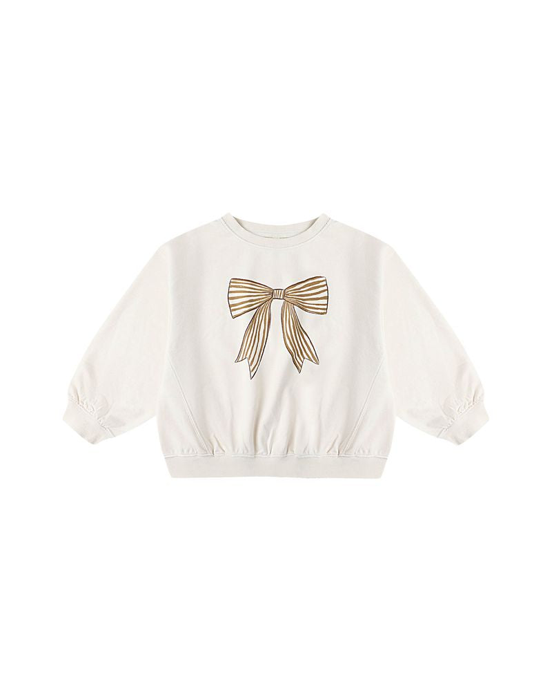 Oversized Sweatshirt in Bow by Rylee + Cru