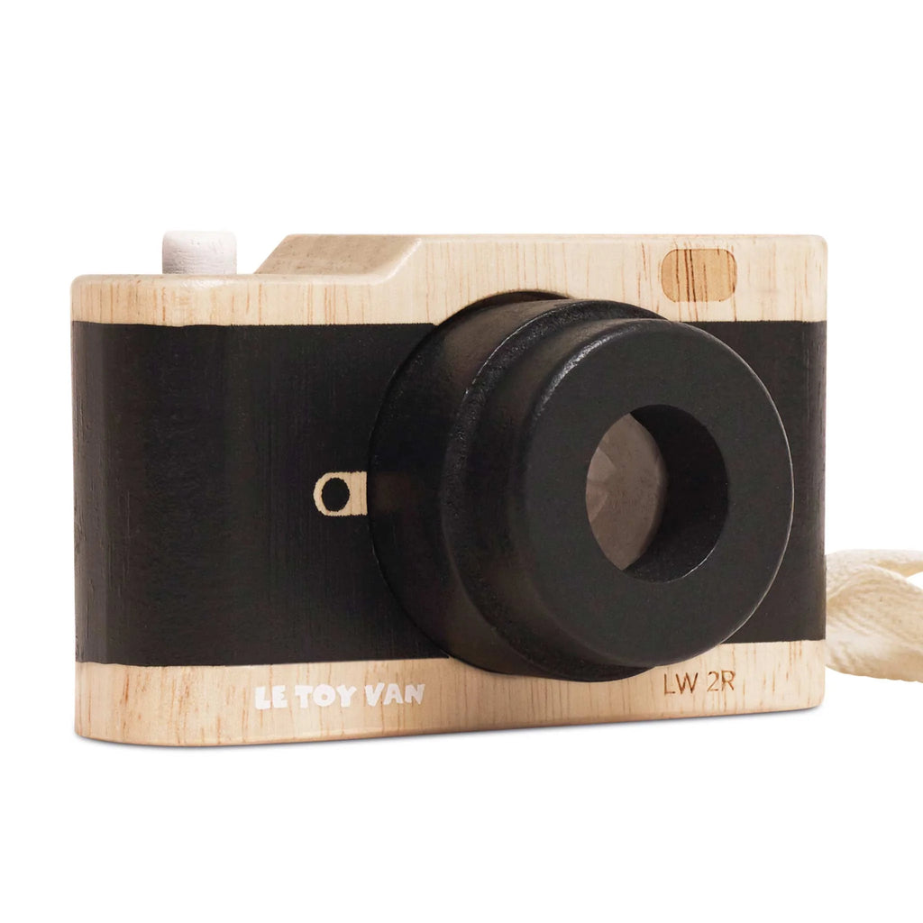 Black & wood vintage camera