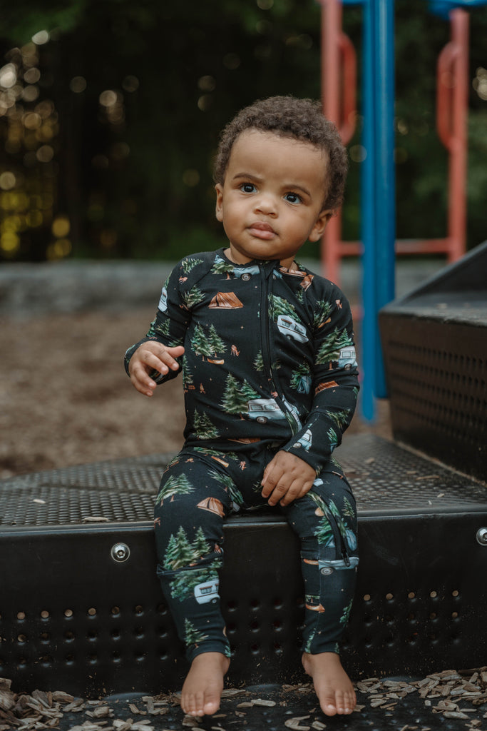 Camp Infant Zip Romper by Wilder Wolfe Clothing Co.