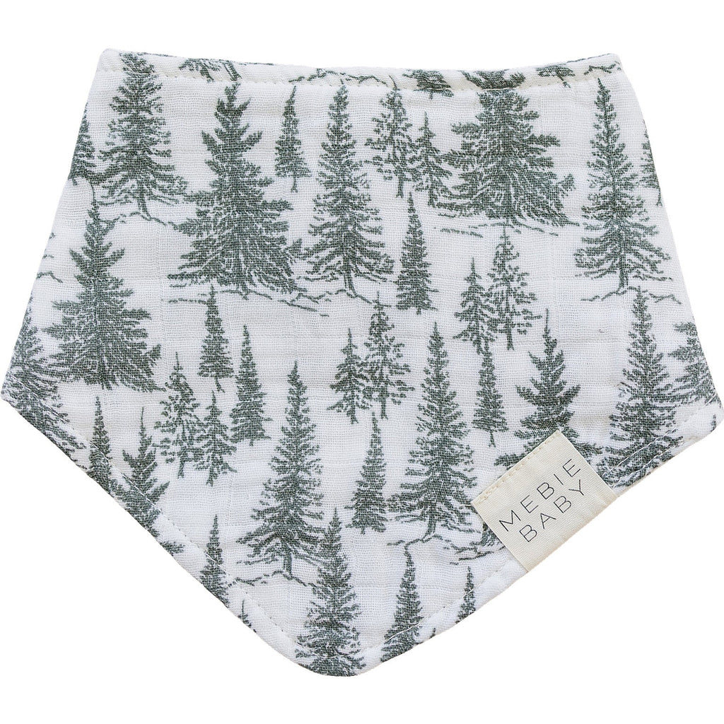 Classic Muslin Bib in Forest by Mebie Baby