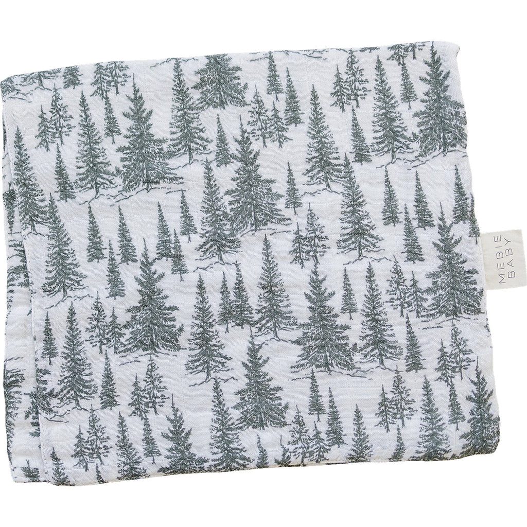Muslin Burp Cloth in Forest by Mebie Baby