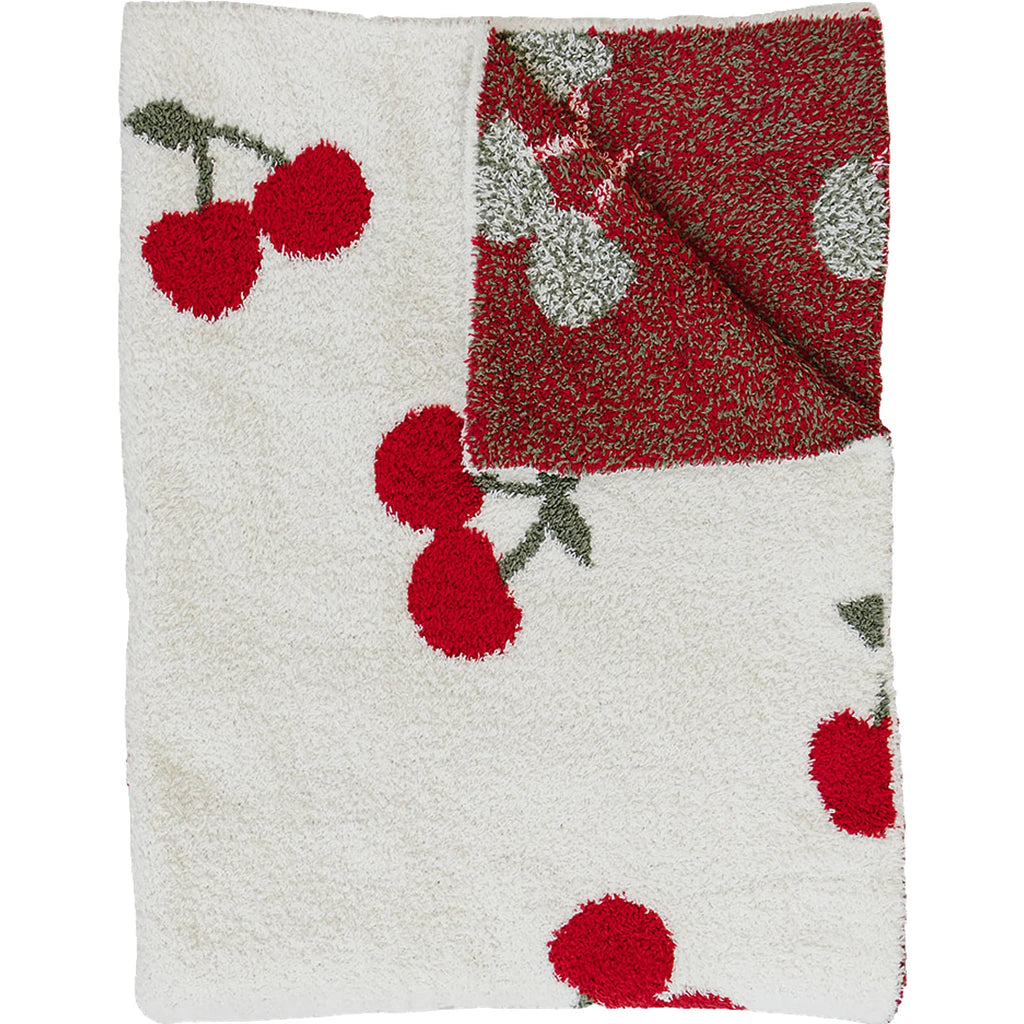 Plush Blanket in Cherry by Mebie Baby
