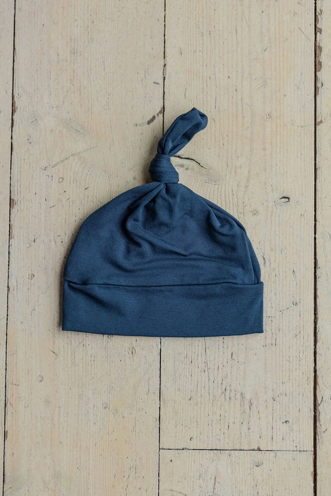 Blue knotted Hat