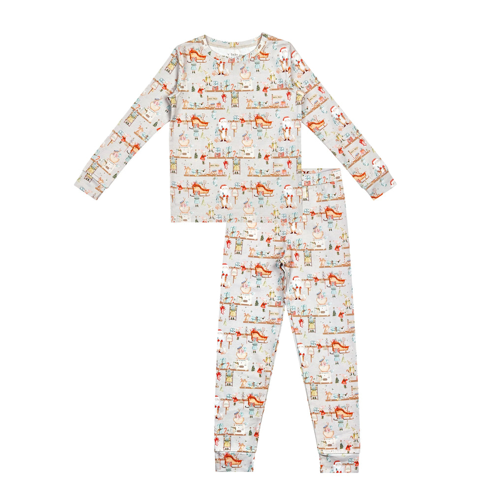 Two Piece Christmas pj's with sleigh